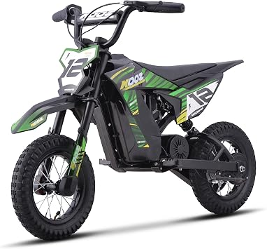 KOOZ HP122E 36V 500W Peak Electric Dirt Bike Motorcycle for Kids Aged 4-8 | UL2272 SGS Certified, Max 15.5MPH, 3 Speed Modes, 14 Miles Range, Shock Absorber & Rear Brake,Ride on Ideal Gift for Kids