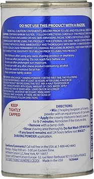 Magic Blue Shaving Powder 5oz. Regular Depilatory (Pack of 2)