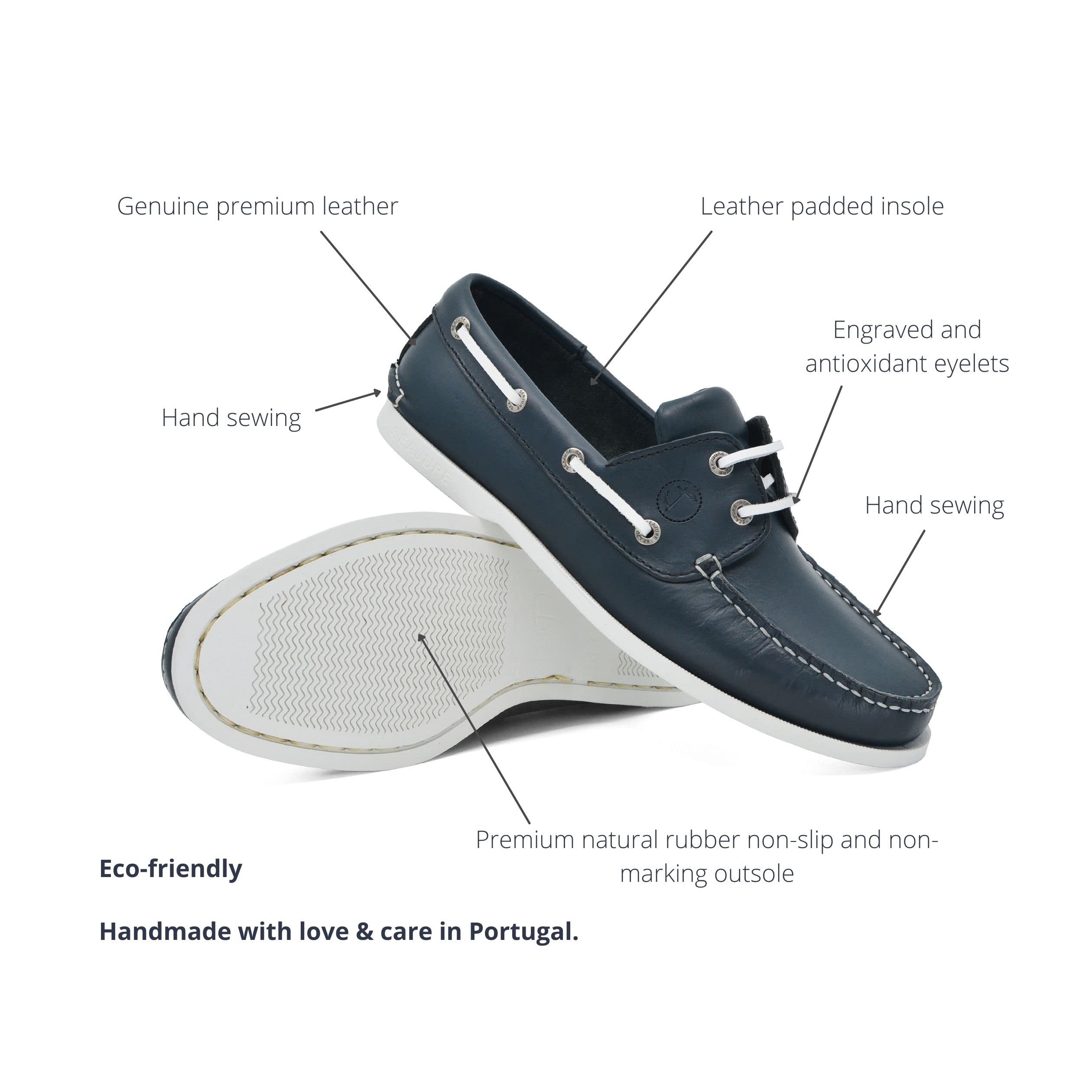 Chaussures Bateau pour Femme Watamu Cuir Bleu Marine