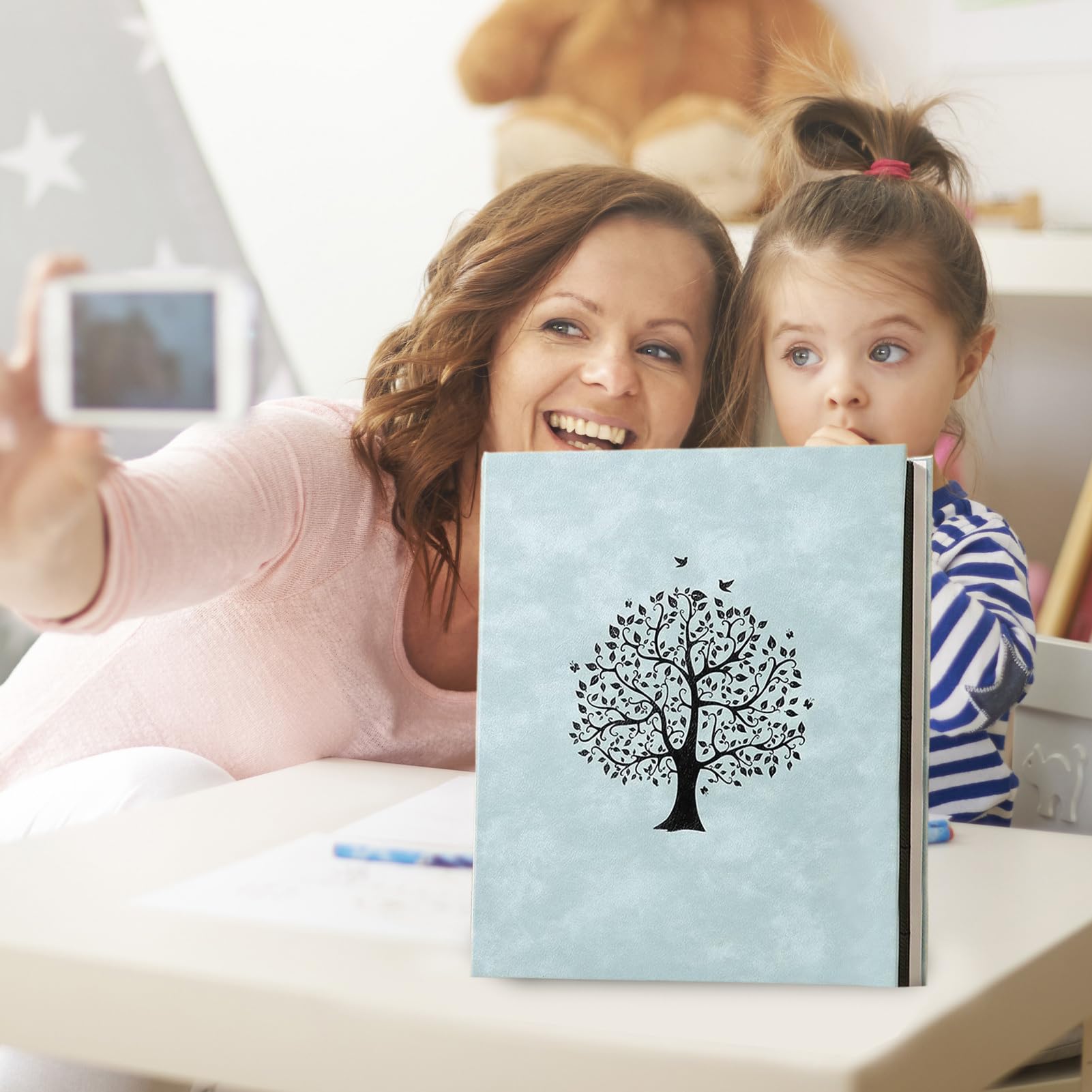 Album photo – Album de mariage de 17,8 cm | capacité anti-poussière – Carte souvenir pour remise de diplôme, mariage, vacances, souvenir, scrapbooking
