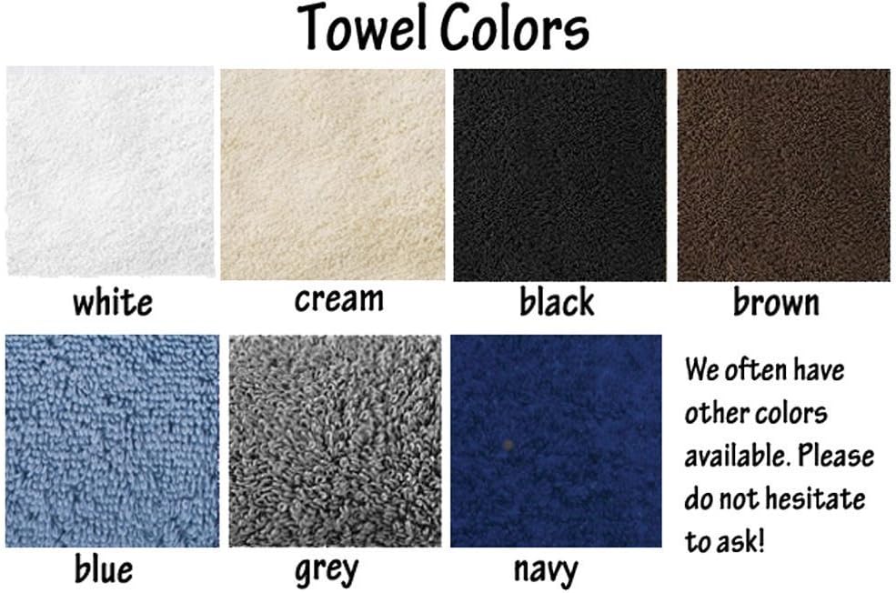 Musical Notes Heavy Cotton Hand Towel - In Your Choice of Colors - Custom Made - With or Without Initials/Short Name