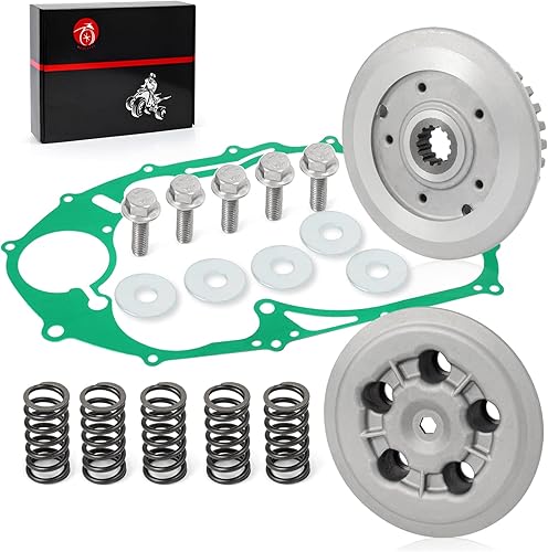 Miniatura 8 de Kit de embrague y buje central interno y placa de presión exterior y junta de resortes resistentes para Yamaha V Star 650 XVS650 1998-2016