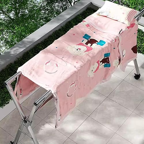 Miniatura 3 de Clothes Drying Rack, Heavy Duty Stainless Steel Folding Laundry Rack for Indoor Outdoor Use, Retractable Coat Hanger for Clothes, Blankets, Bed