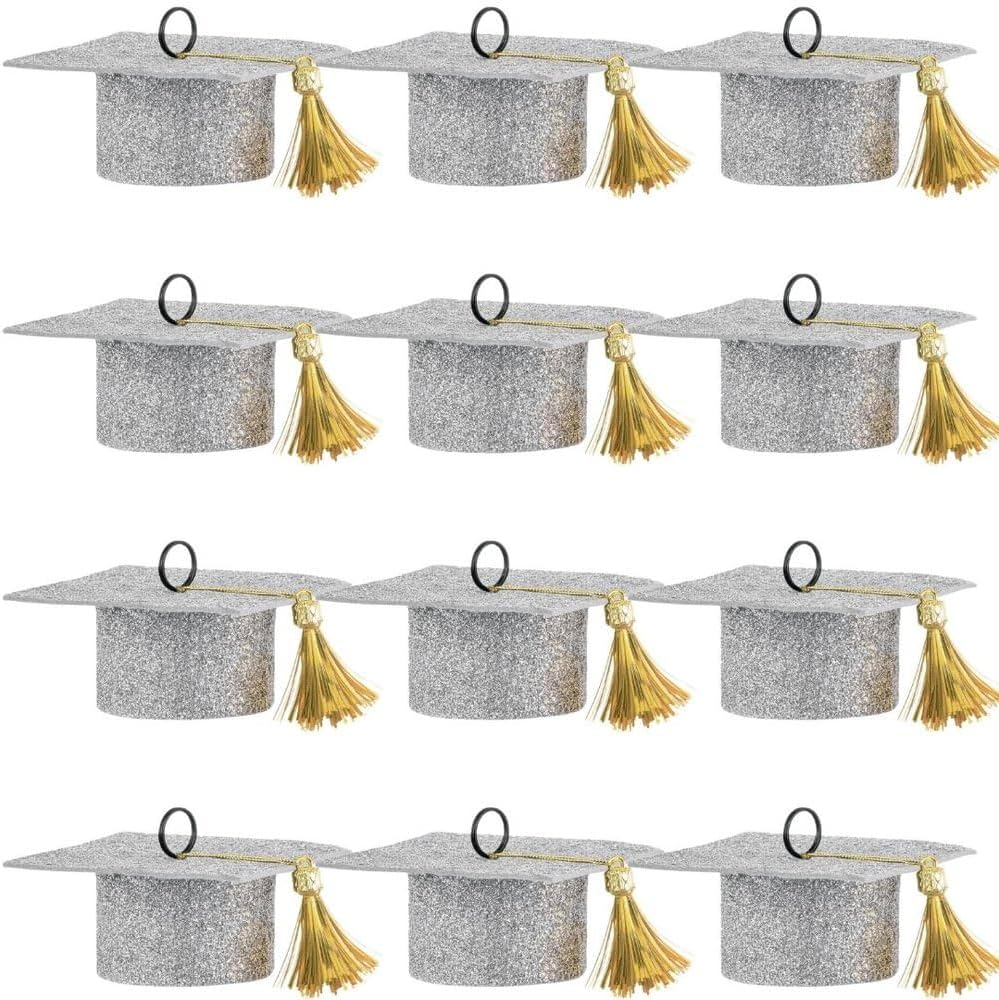 Felt Grad Cap Balloon Weight - 1.75"H x 4" W | 1 Pc., Gold
