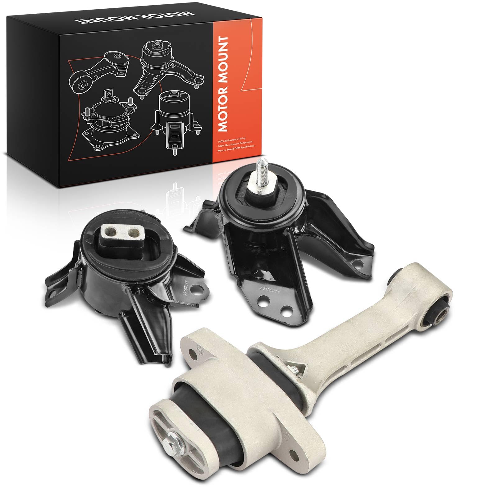 Frankberg Kit supporti motore anteriori EM-7289 | ldbc：1x Supporto motore + 1x Supporto cambio + 1x Braccio di reazione del supporto motore; Compatibile con: Sportage SL