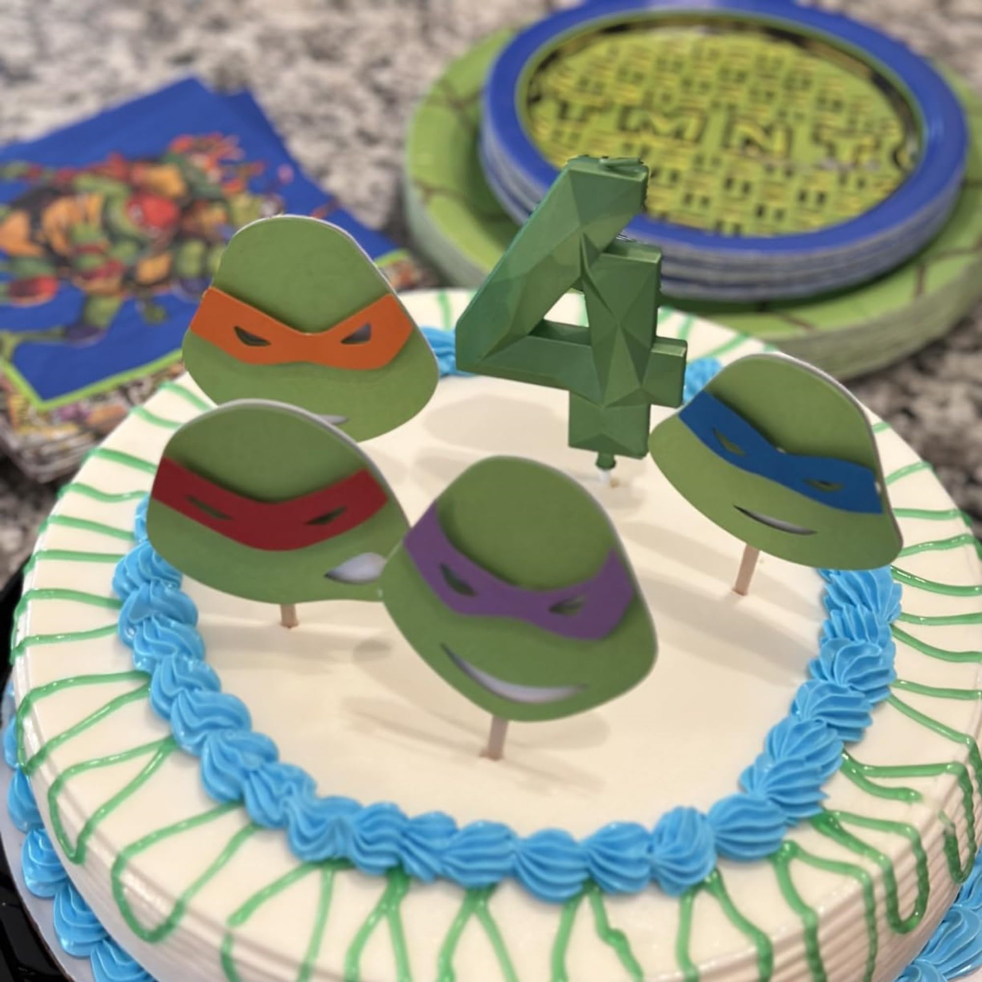DERVENTA Vela de cumpleaños con número grande en 3D, verde, de 3.7 pulgadas, decoración de fiesta, celebración, aniversario, decoración de tarta, 1 pieza (número 40 verde 3D)