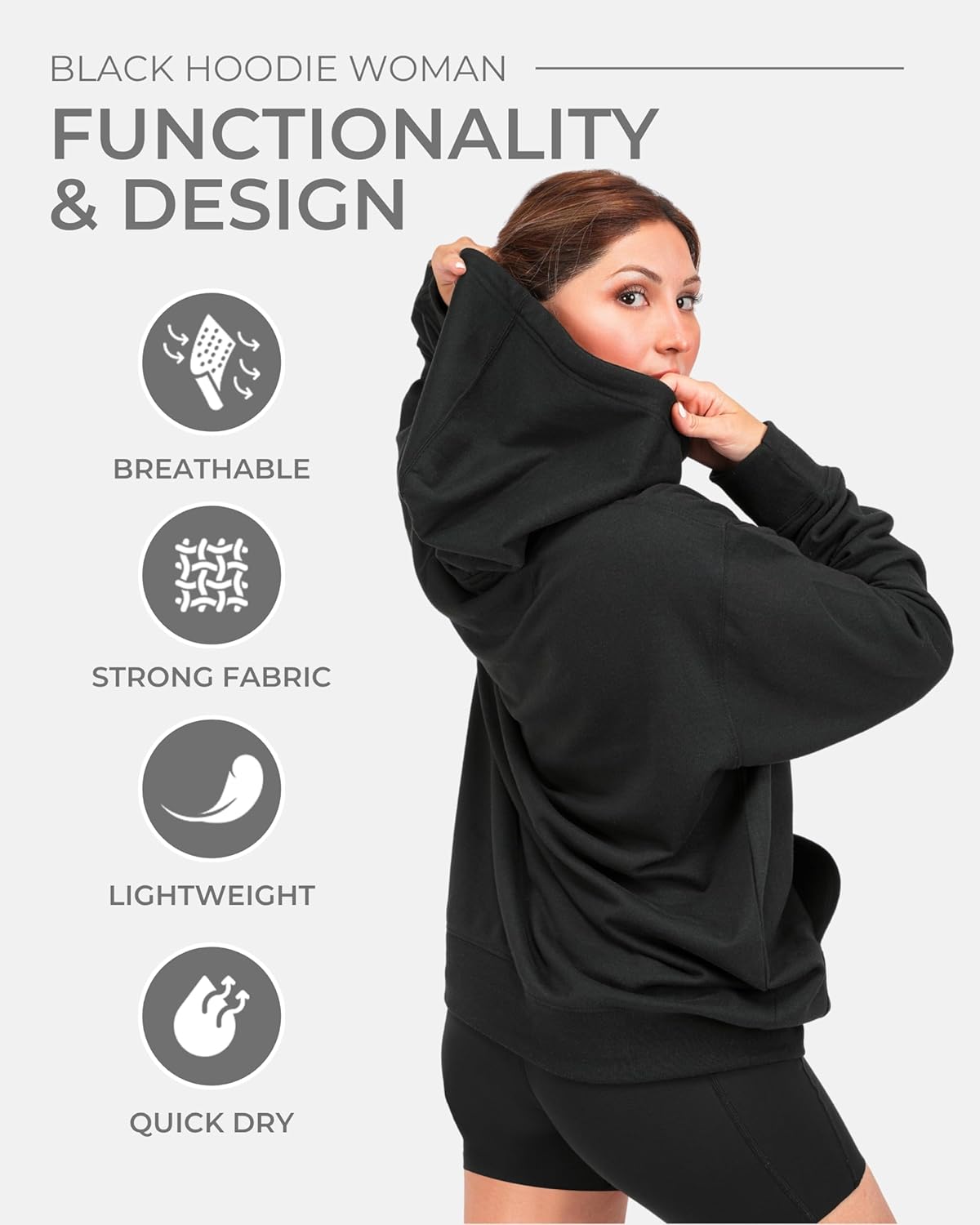 Aon's High Natural Cotton Blend Hoodies For Women: More Breathable & Appealing Modern Fit Sweatshirt Sweaters - Image 5