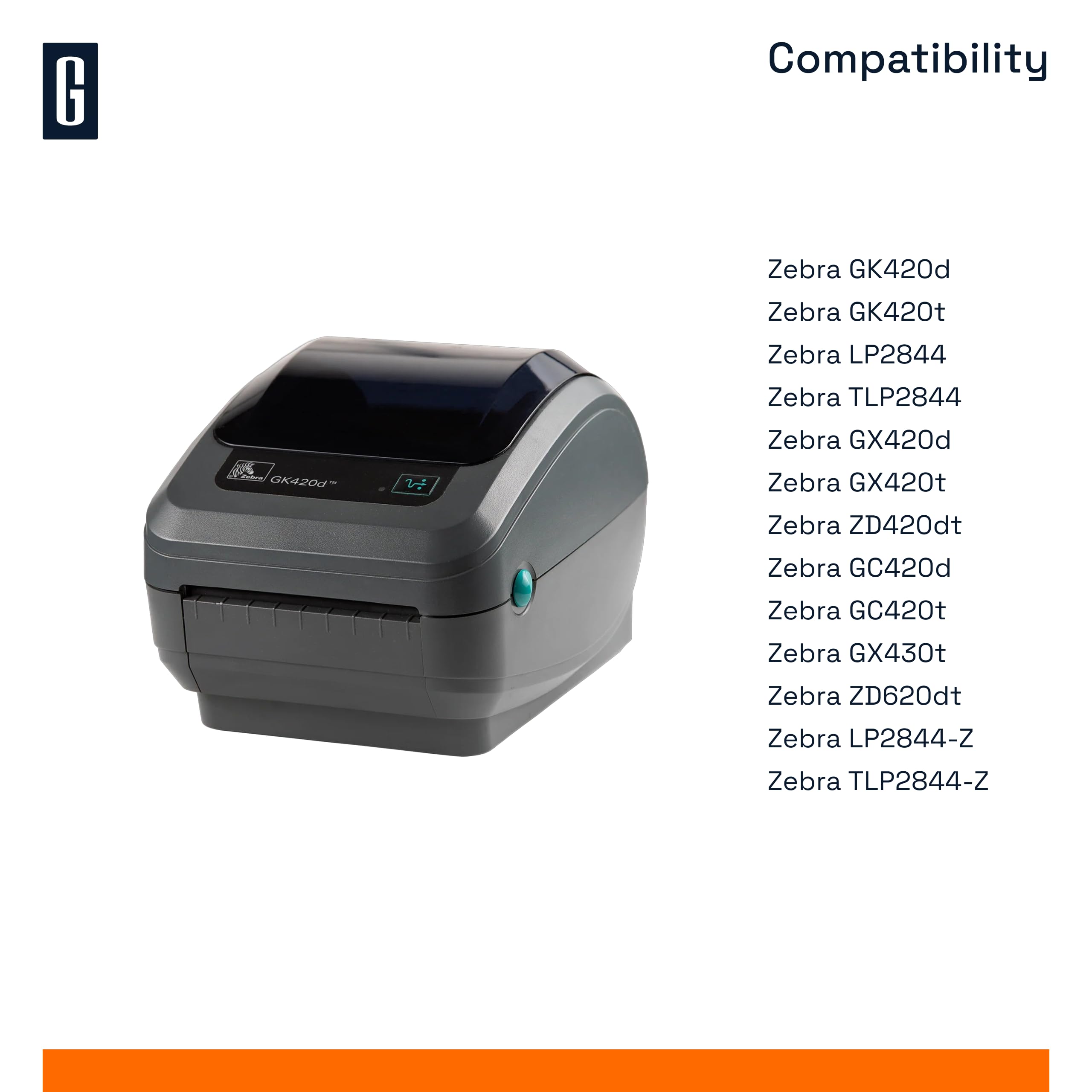 GROF - 10 Rollen Thermoetiketten Adressetiketten Versandetiketten 57 × 32 mm - 1500 Etiketten/Rolle [15000 Etiketten], kompatibel mit Zebra und weiteren Druckern (10)