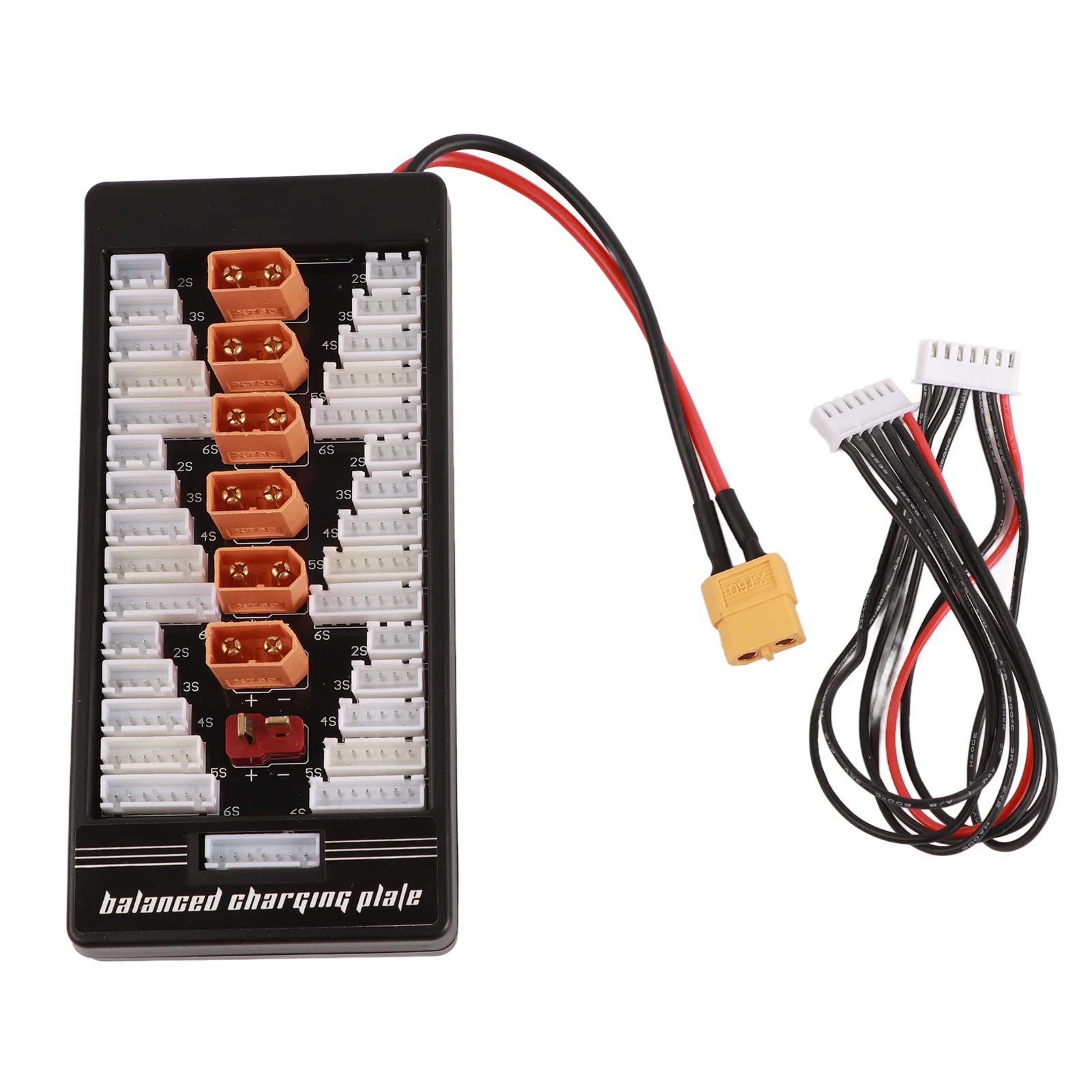 Multi 2S 6S Lipo Parallel Charging Board for RC Battery Charger Plug, Balance 6 Batteries Simultaneously for RC Hobbyists