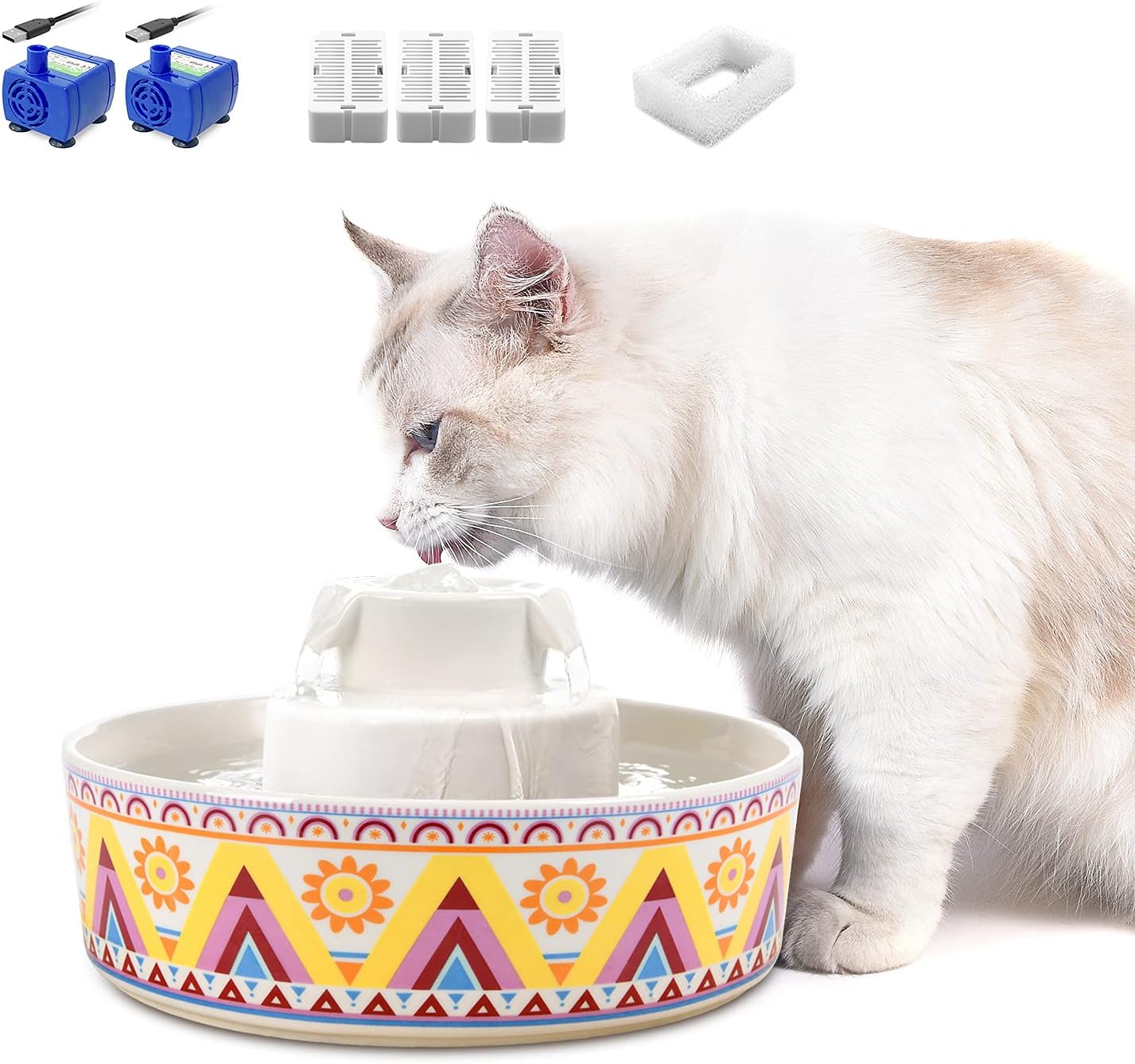 360 cat water fountain