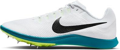 Nike Men's Rival Distance Langstrecken-Spikes Long, White Black Bright Spruce Vapor Green, 9.5 UK