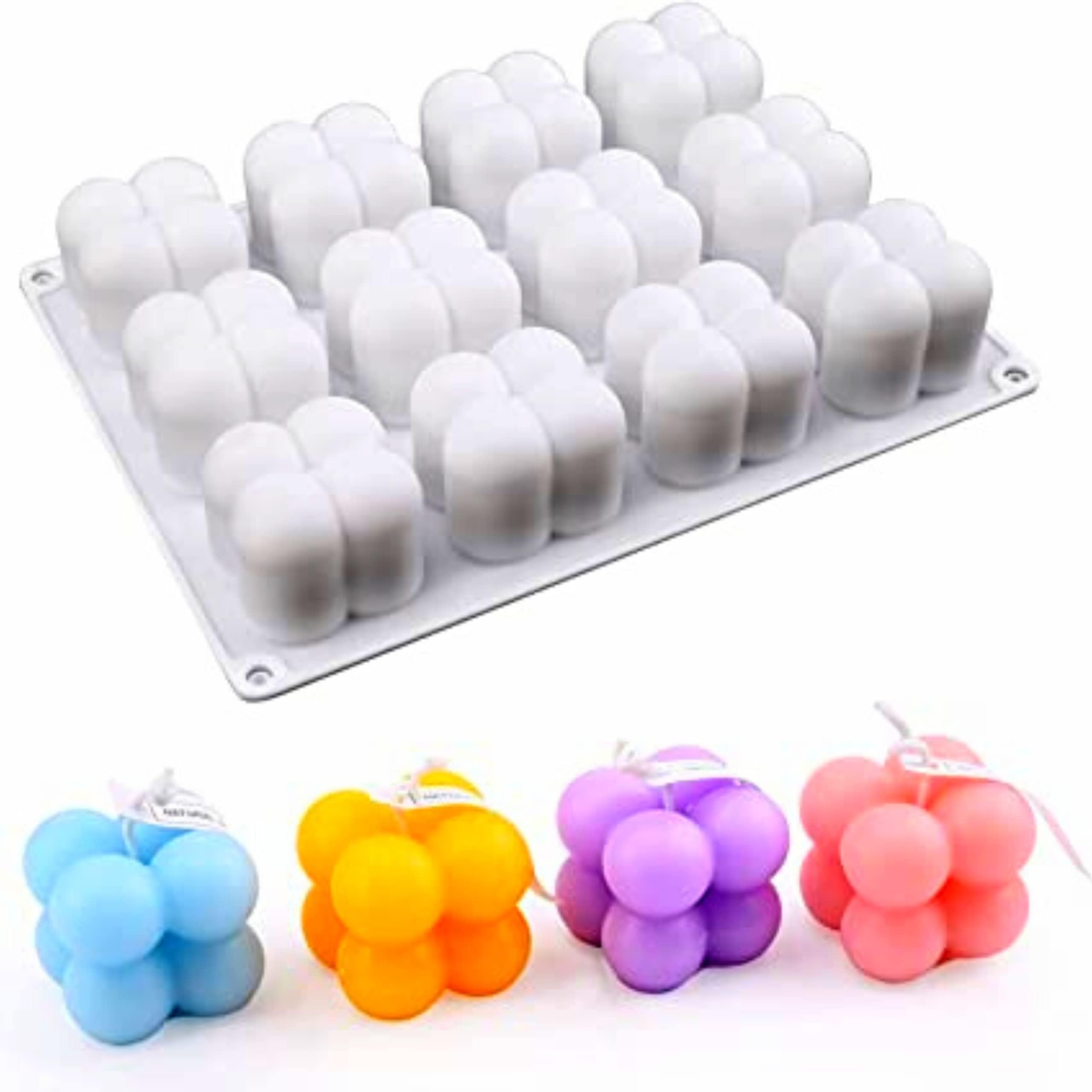 EKTA STATIONERY Bubble Silicon Candle Moulds for Candle Making Bubbles