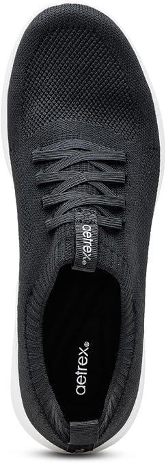Aetrex Womens Jocelyn Orthopedic Knit Slip-On Sneakers Arch Support Walking Shoes Women with Removable Insole Women's Fashion Sneakers with Lightweight EVA Cushioning for All-Day Comfort