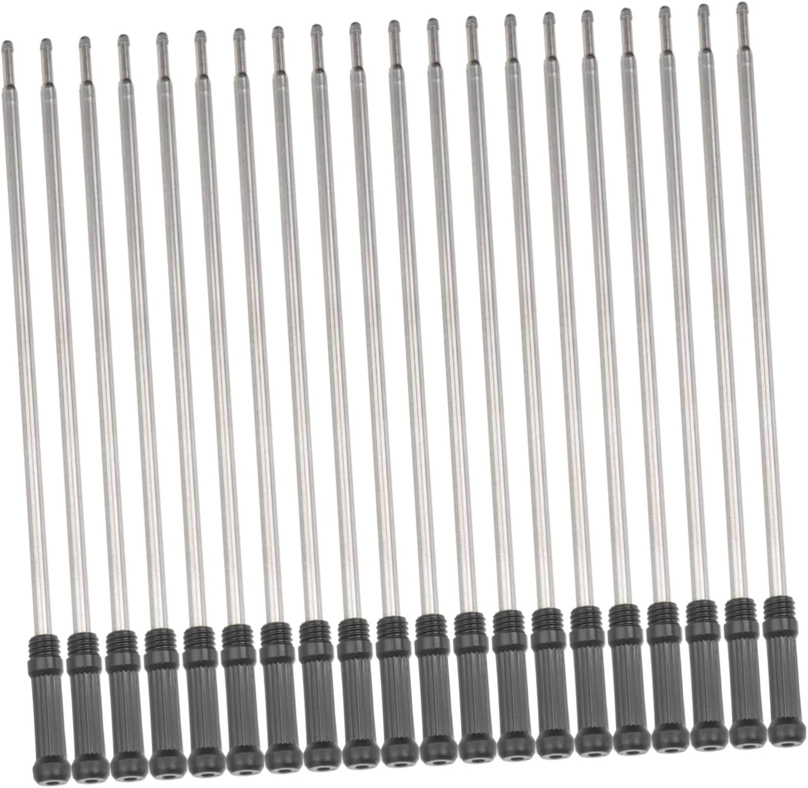 Angoily20Pcs Double Ended Rotating Ballpoint Pen Refills Black Ink Fine Point Compatible with Various Ballpoint Pens Design