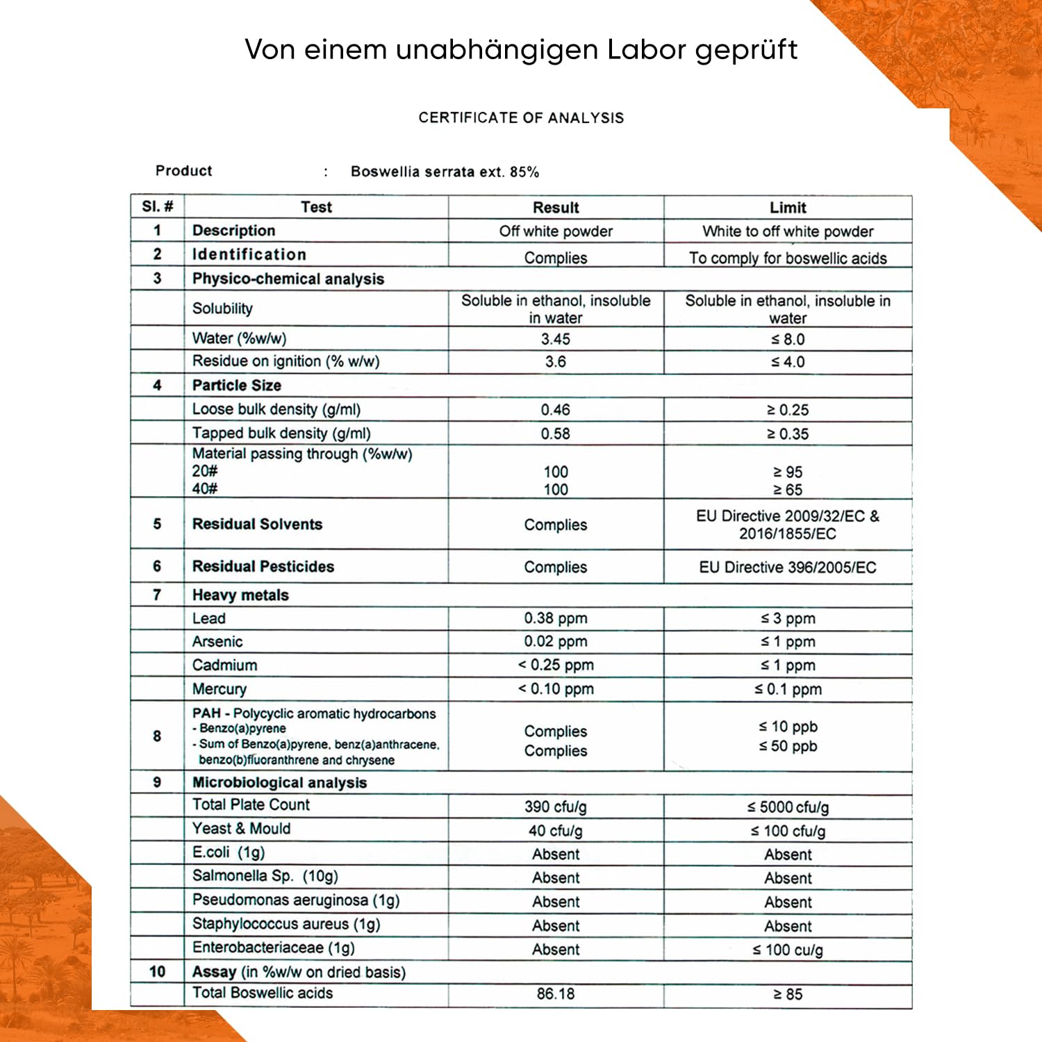 Weihrauch Extrakt 365 Kapseln 940 mg pro Tagesportion aus 100% indischem Boswellia Serrata 85% Boswelliasäure inklusive Pillenbox 6 Monate Vorrat 100% vegan reine Rezeptur geprüfte Qualität