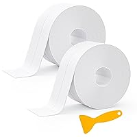 Vista 1 de Tira de calafateo autoadhesiva de 1.5 x 10.5 pies para tina, cinta de sellado de calafateo para encimera de cocina, fregadero, baño, inodoro