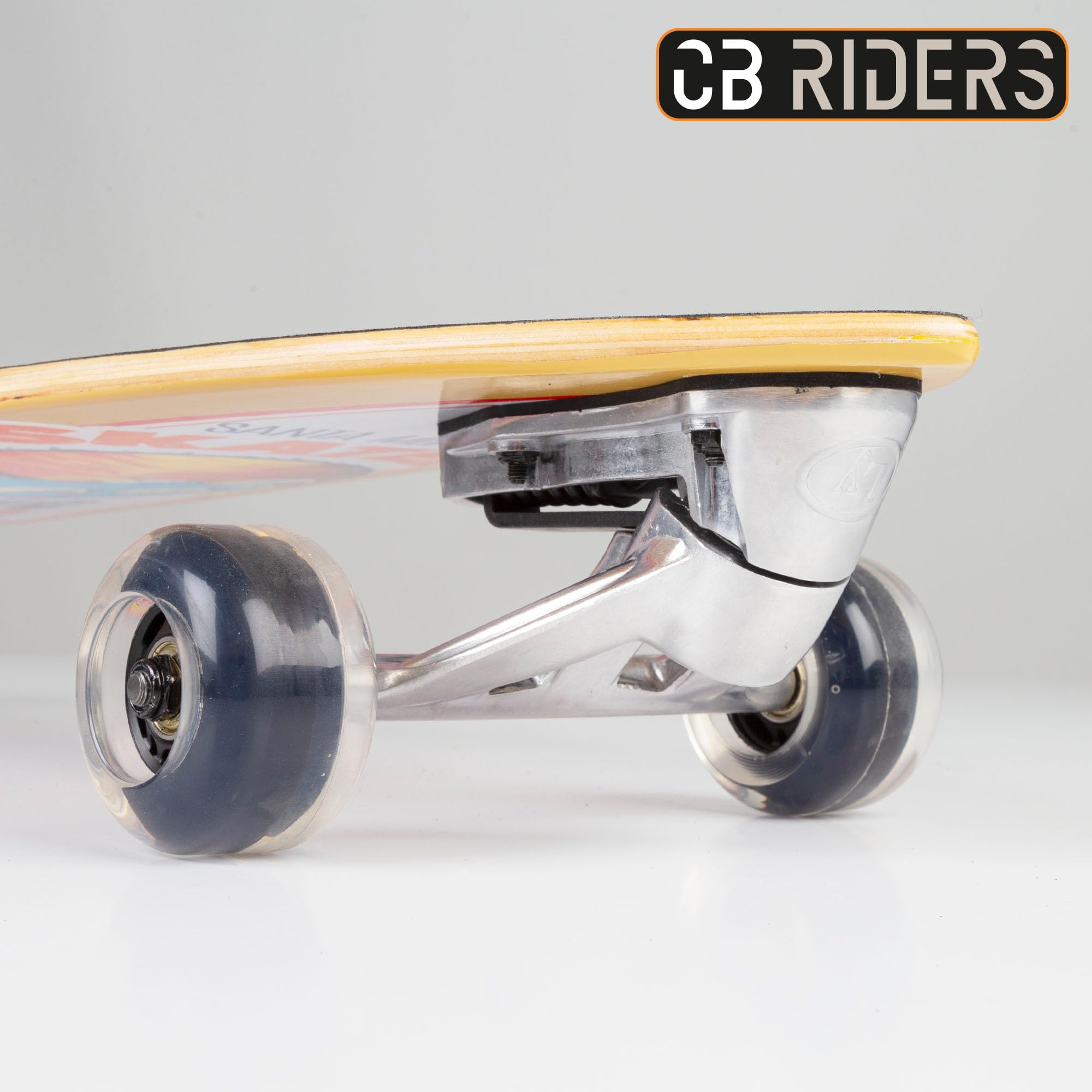 COLORBABY CB Riders Skateboard, 74 x 22 cm, Bois, Aluminium, PU, Orange, débutant, 6 Ans et Plus