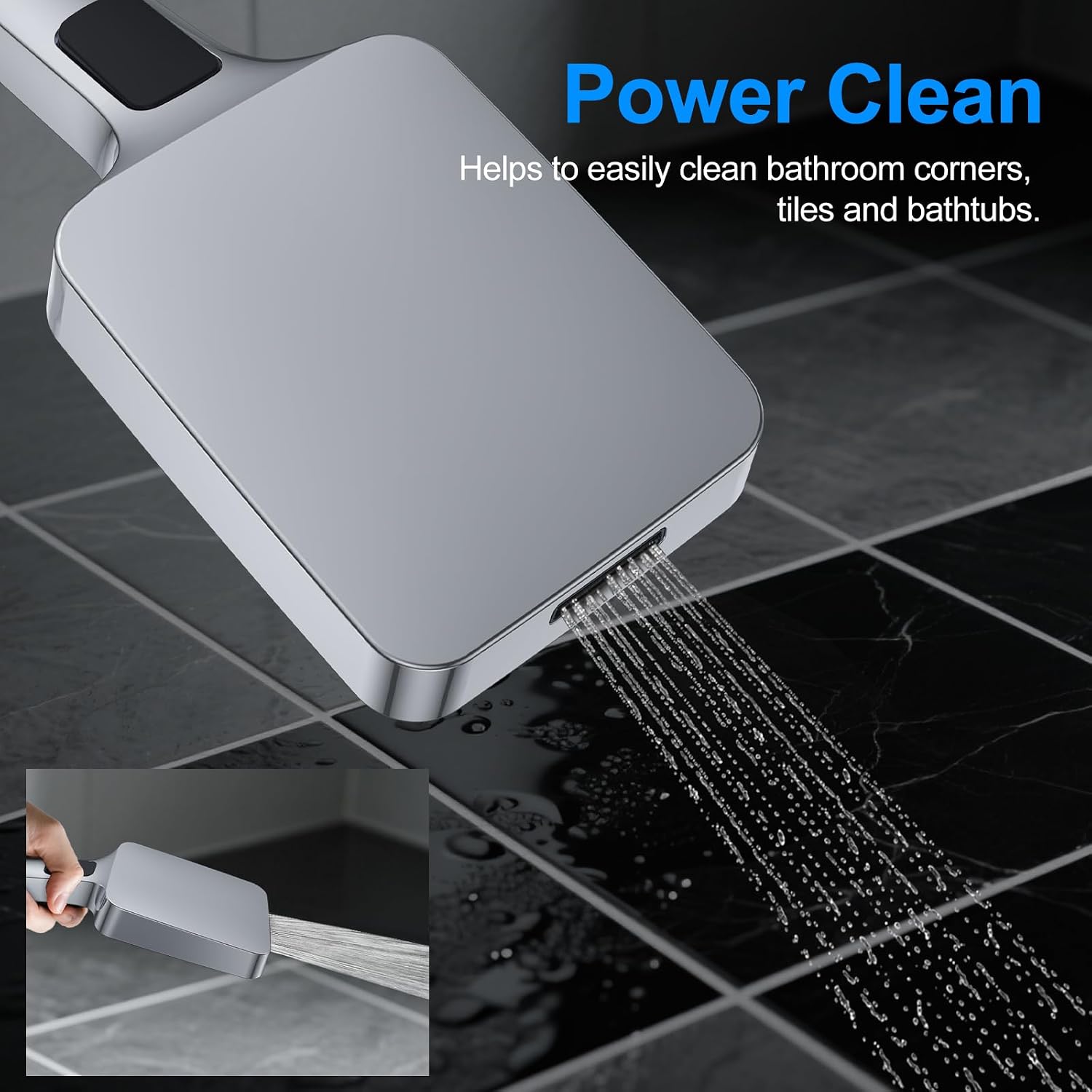 Shower Faucet Set,Chrome Polished Push Button Shower System with Rain Shower and Handheld,Chrome Shower Faucet with Valve Ceiling Mount 12" Shower Head and 6" Shower Head with Handheld