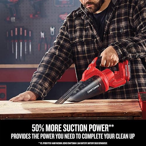 Miniatura 4 de Craftsman CMCVH001C1 V20* Kit de aspiradora de mano inalámbrica