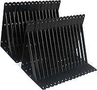 Vista 10 de Paquete de 20 soportes de estante resistentes de 20 pulgadas de largo x 12 pulgadas de alto con tornillos, soportes de estante de metal, soportes