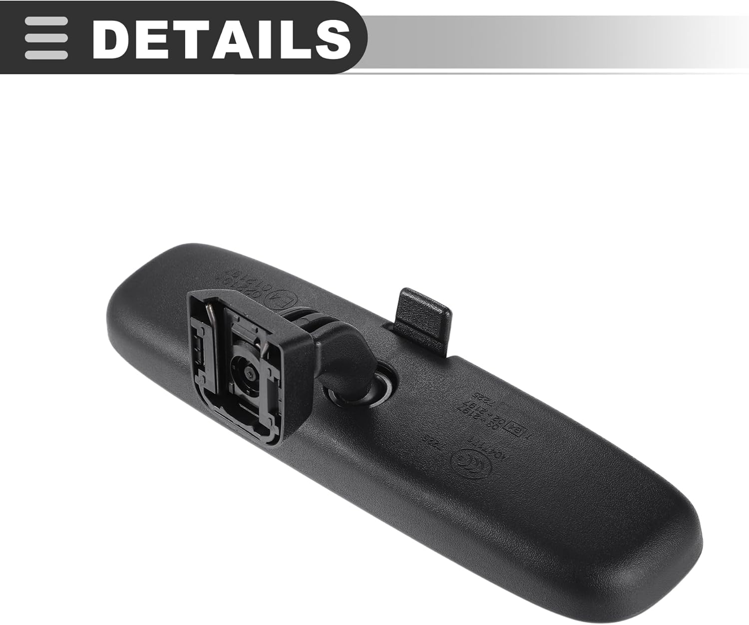 Motoforti Car Interior Rear View Mirror, Car Accessories, for Toyota Prius 2004-2018, Plastic, Black