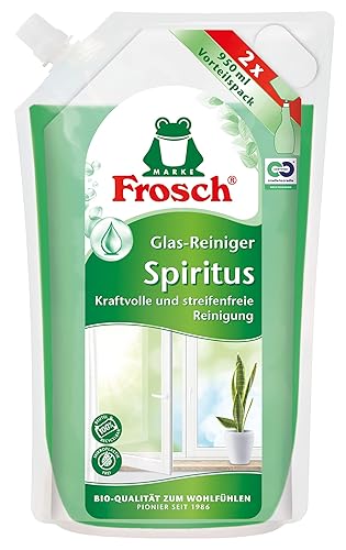 Frosch Spiritus Glas Reiniger, Glasreiniger - perfekter, streifenfreien Glanz -