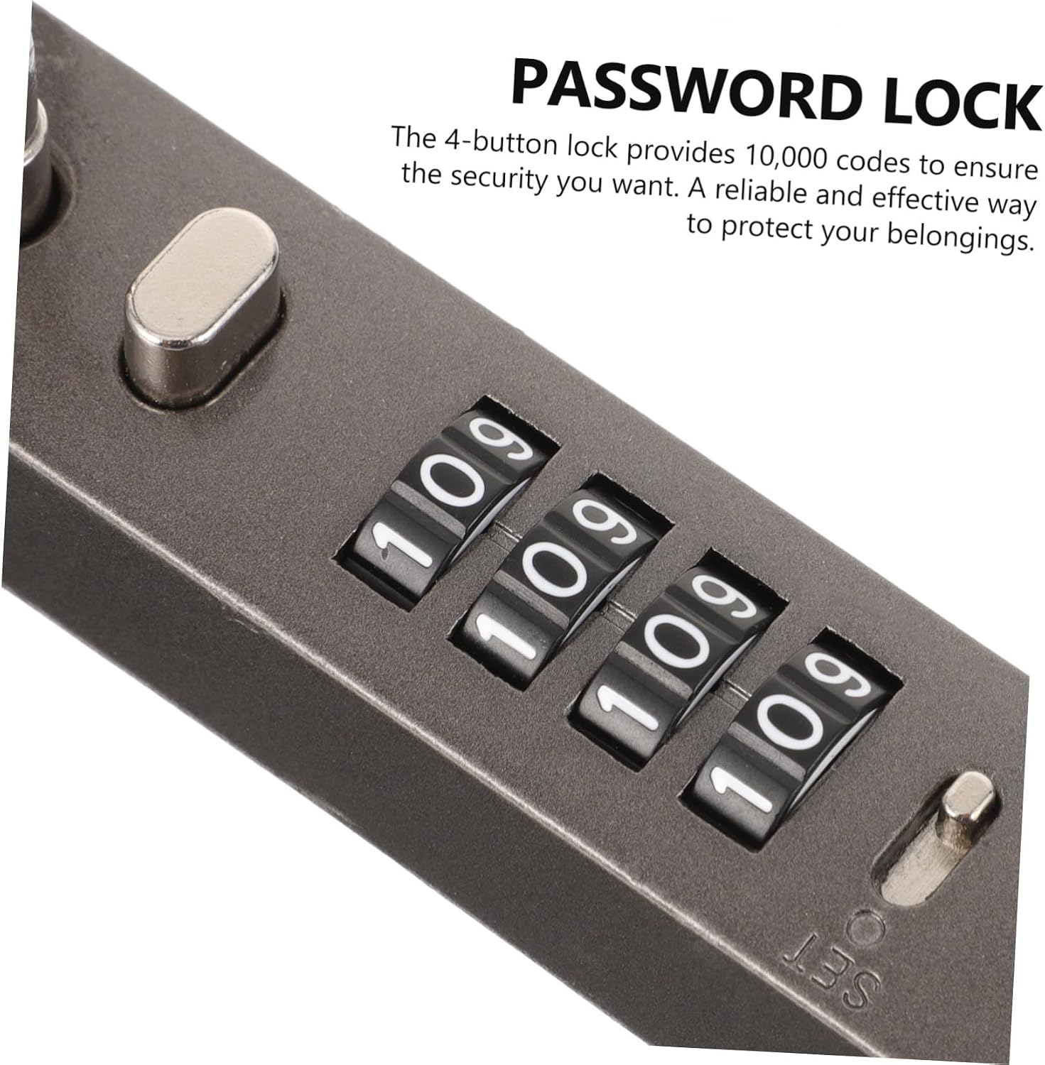 Combination Cable Lock Code Security Lock for Luggage Helmets Lightweight Portable Versatile Design for Travel School Work and Outdoor Use