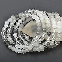 Vista 653 de MASSIVE BEADS Pulsera elástica de yoga hecha a mano con piedra natural, cristal curativo, energía, regalos para adultos unisex de 0.157 in, 0.236