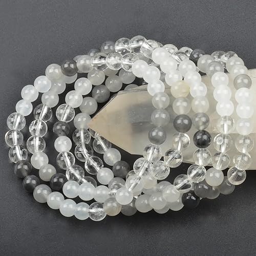 Vista 653 de MASSIVE BEADS Pulsera elástica de yoga hecha a mano con piedra natural, cristal curativo, energía, regalos para adultos unisex de 0.157 in, 0.236