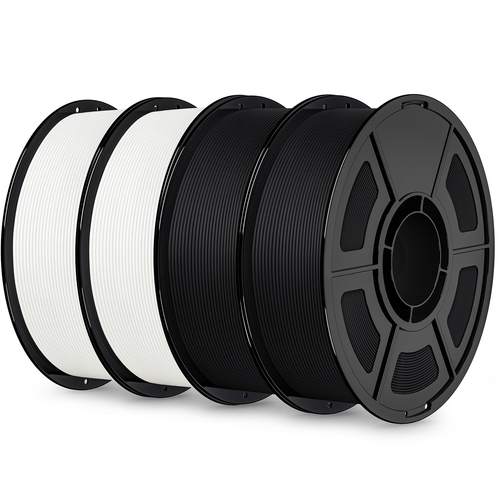 IEMAI Mate PETG Filamento 1.75mm 4KG, Negro/Blanco Filamento para Impresora 3D PETG de Fuerte Tenacidad, Compatible con impresoras 3D Bambu Lab, Precisión Dimensional +/- 0.02mm