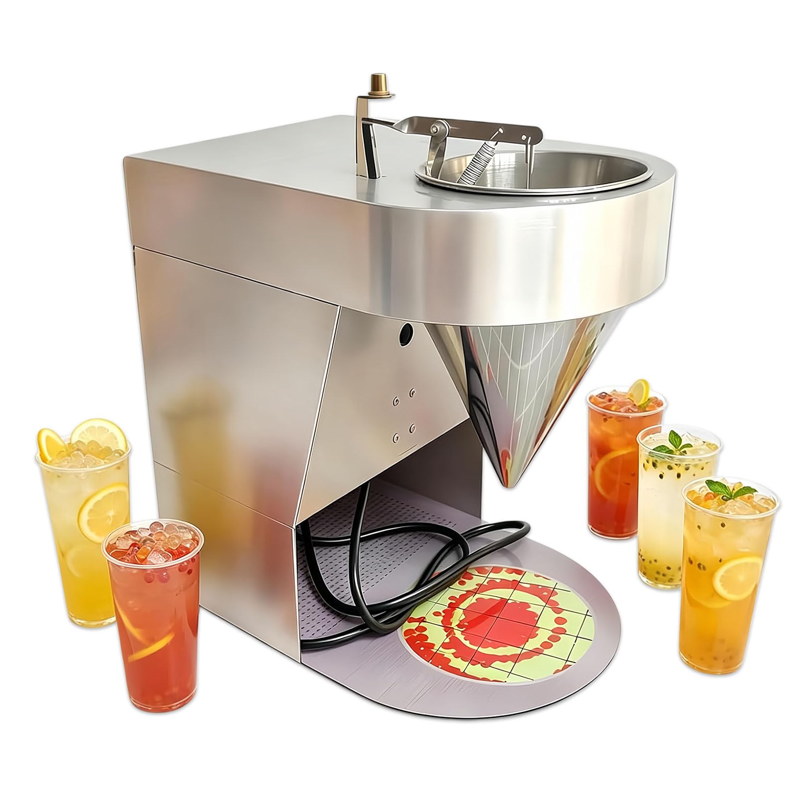 Glowdora Multicolor Strawberry Popping Boba Maker For Ice Cream & Tea
