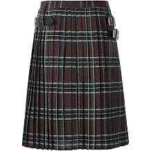 Scottish Kilts for Men Low Rise Fashion Tartan Kilts Traditional Utility Pleated Kilt Cottish Streetwear