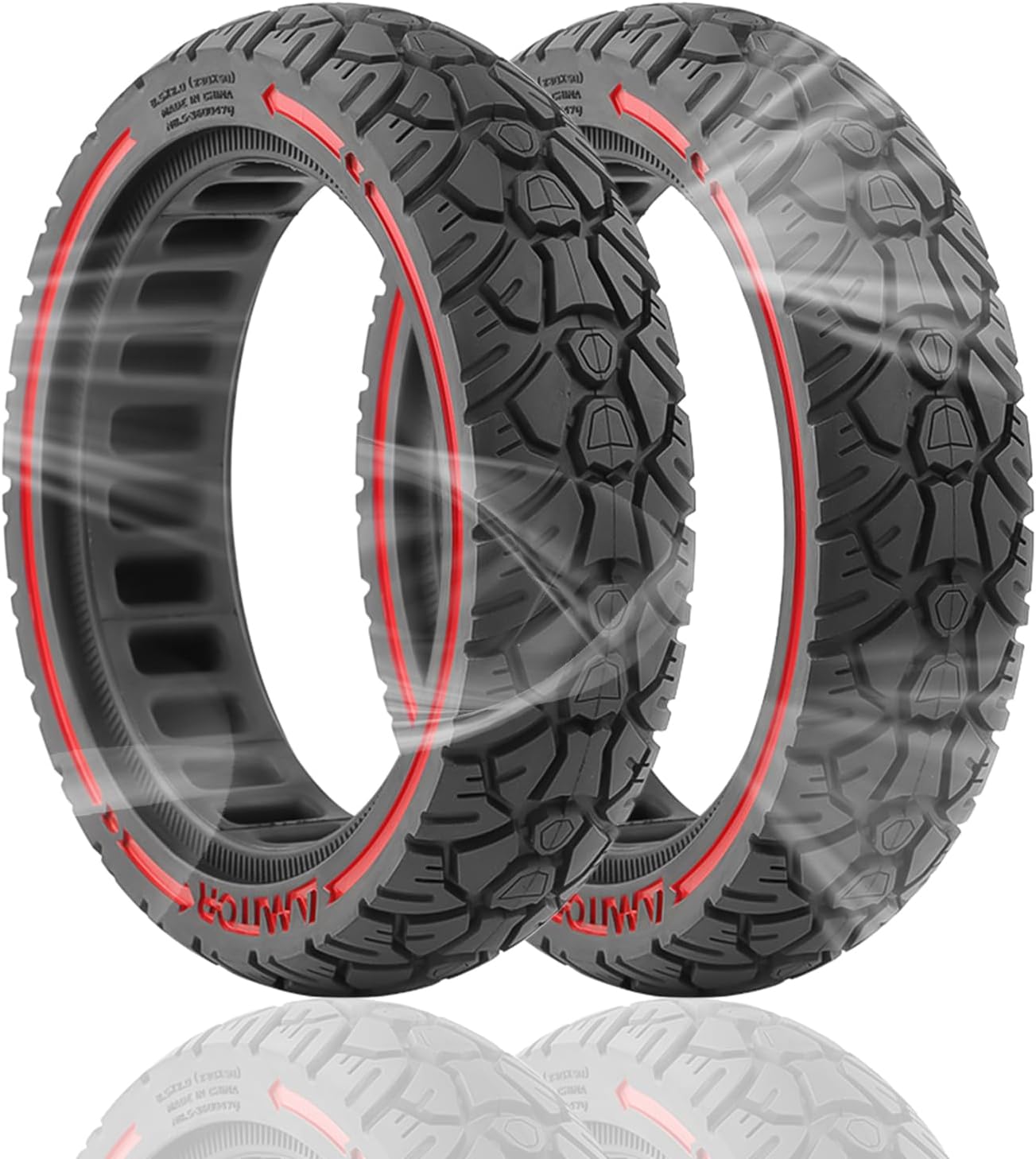 8.5 Inch Scooter Solid Tires, 2 Pcs Electric Scooter Replacement Wheels 8.5 x 2.0(230 x 50) Front or Rear Replacement Honeycomb Solid Tires for Xiaomi M365 /Pro /1S /Pro2 /Essential
