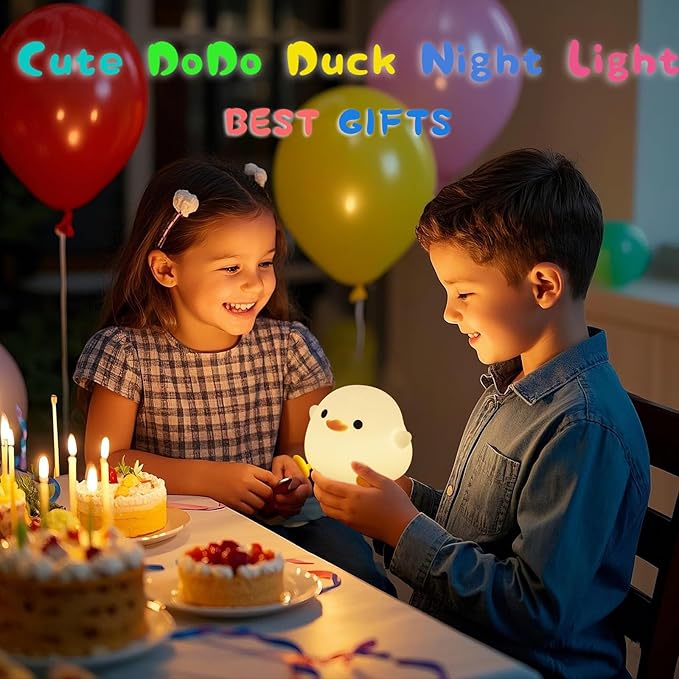 Lámpara de Mesa Nocturna Patito LED Recargable Táctil miniatura 6