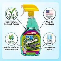 Vista 6 de Sparkle Spray limpiador de vidrio, nueva fórmula verde, libre de V.O.C, no deja rayas, botella de spray de 33.8 onzas líquidas (paquete de 1)