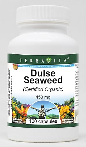 Dulse Seaweed (Certificado Orgánico) - 450 mg (100 Cápsulas, ZIN 510734)
