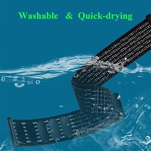 Miniatura 4 de OWKEY Correa de repuesto para niños compatible con Gizmo Watch 3 2 1Gabb Watch 3 2 1, correas de reloj de nailon transpirable con pasadores de