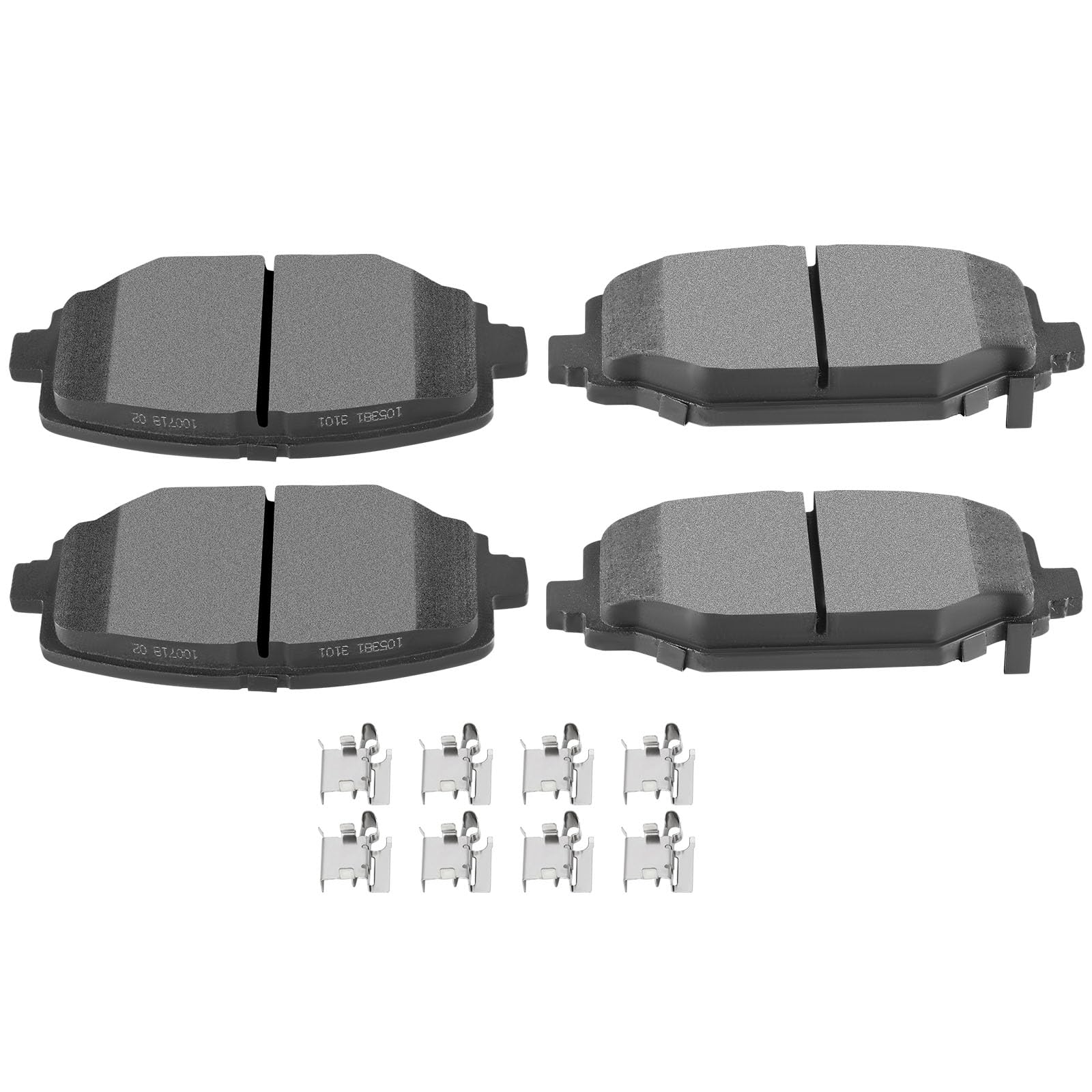 SCITOO D1596 Rear Semi-Metal Brake Pads Sets Fit For Chrysler Town &amp; Country 12-16,For Dodge Grand Caravan 12-19,For Dodge Journey 2012-2018,For Ram C/V 2012-2015,For Volkswagen For Routan 2012-2014