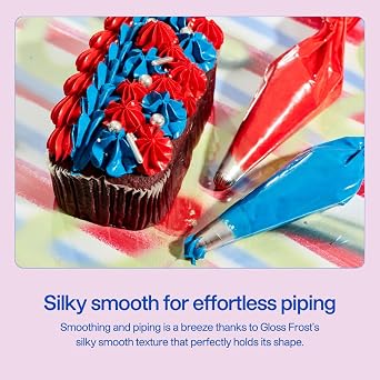 Colour Mill Swiss-Meringue Style Buttercream Frosting High Gloss Vegan Icing for Cakes & Cupcakes Designed for Oil-Based Coloring & Smooth Finishes - 1 Liter (2.2LBS)
