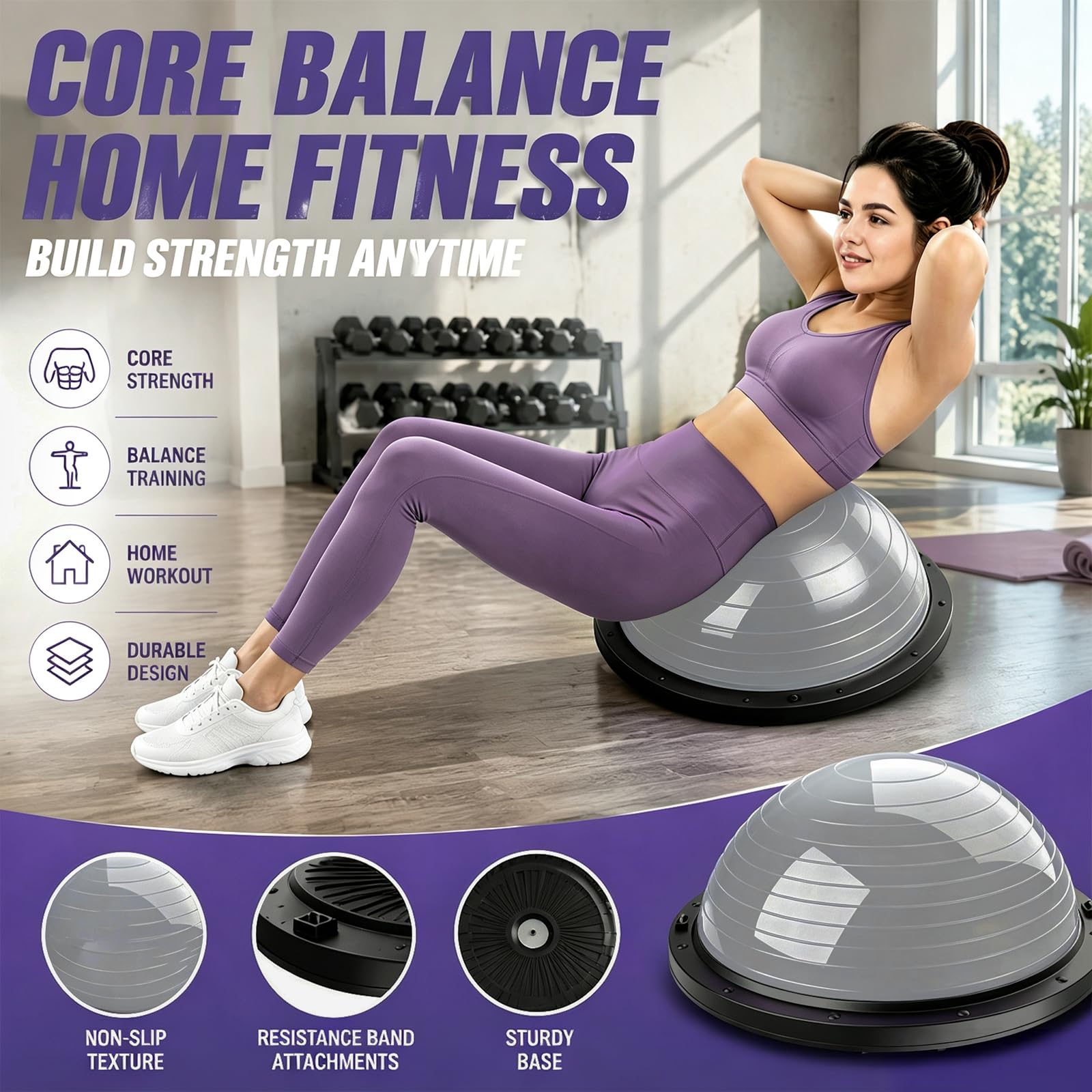 Balance Ball Halber piłka gimnastyczna Fitness Balance Board