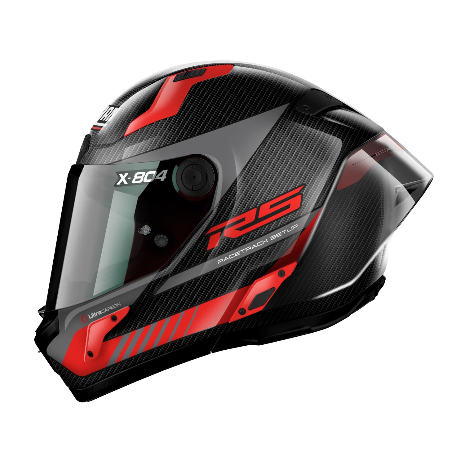 NOLAN(ノーラン) バイク ヘルメット フルフェイス Xシリーズ X-804RS ウルトラカーボン HOTLAP(レッド/13) Mサイズ(57-58cm) 45556