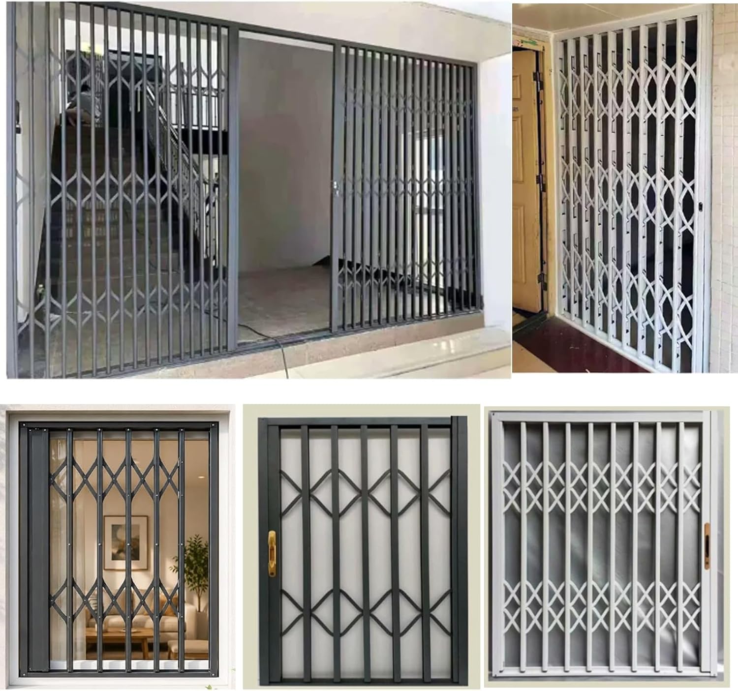LZMZMQ Extendable Security Windows Grille, Burglar Proof Safety Guard