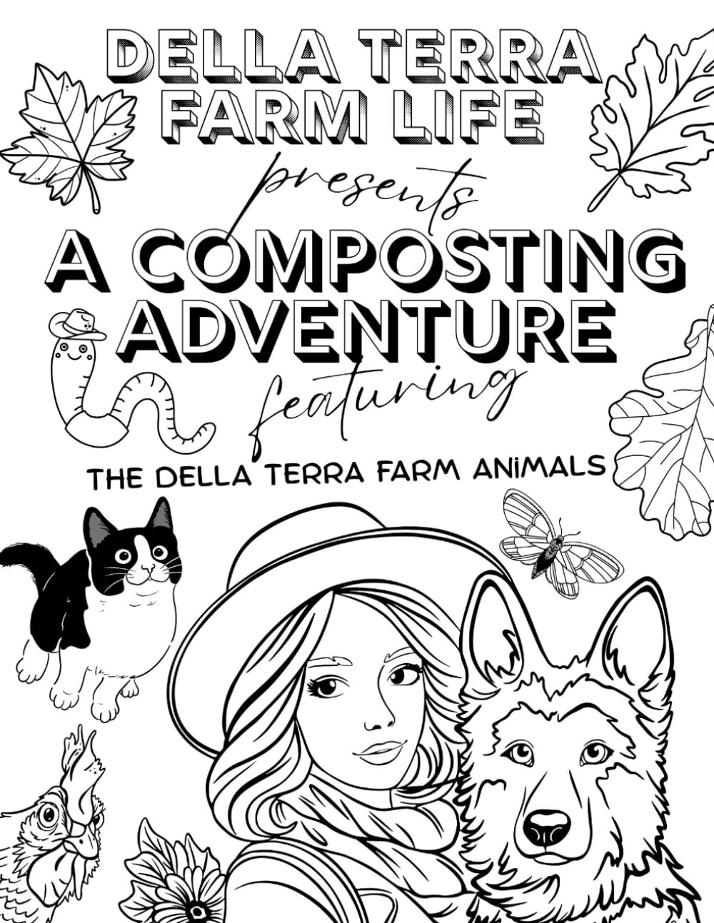A Della Terra Farm Life Composting Adventure: Coloring Book