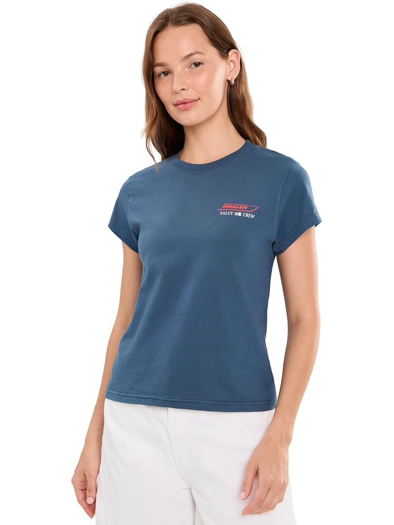 Navy Salty Crew Whaler Modern Tee