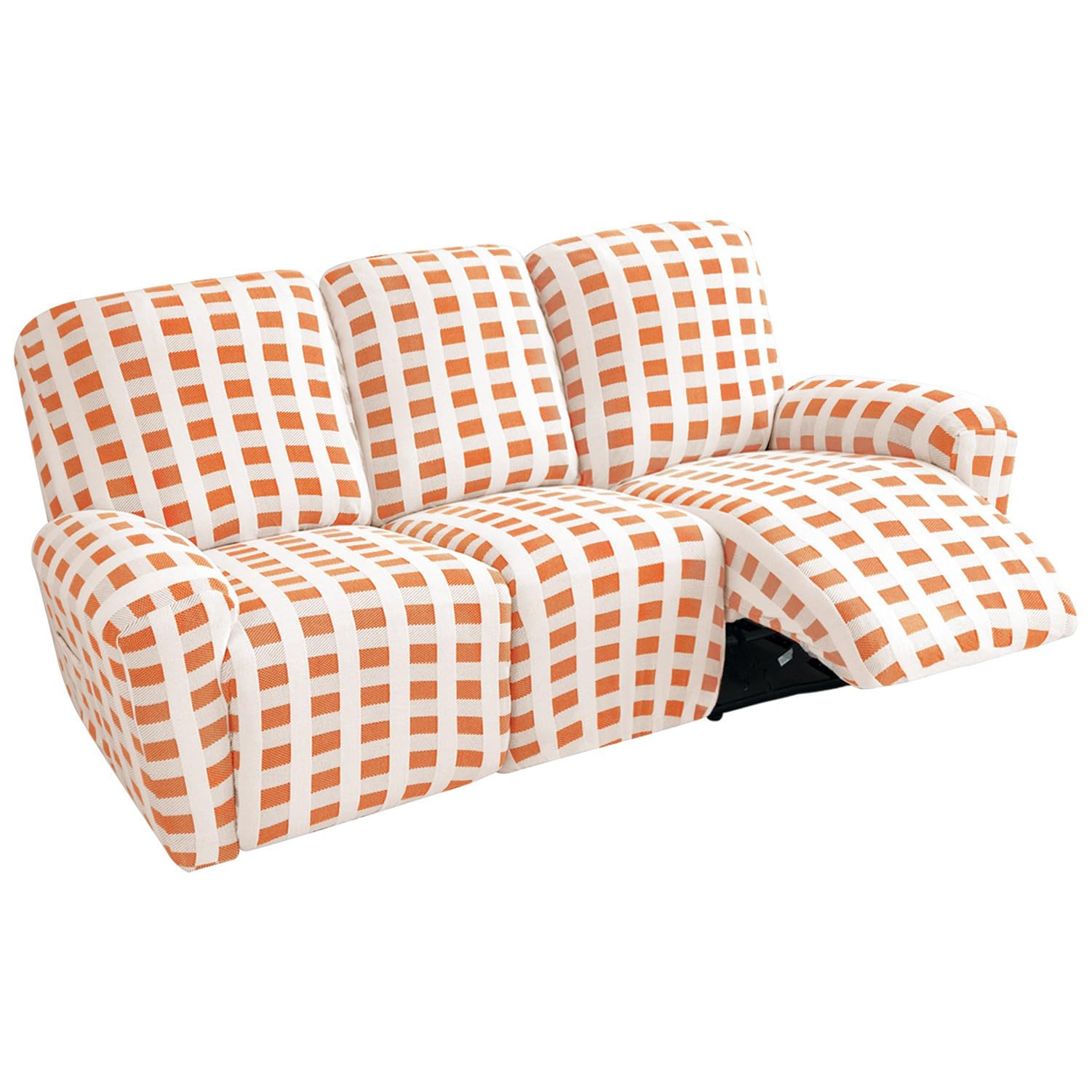 Housse canapé inclinable orange pour sublimer vos soirées cinéma en famille