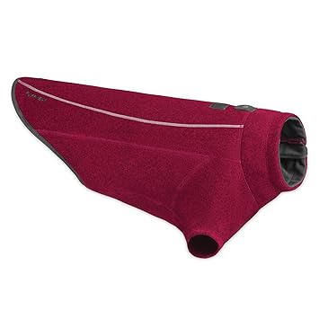 RUFFWEAR - Fernie Sweater Knit Quick Drying Fleece Jacket for Dogs, Hibiscus Pink, Large