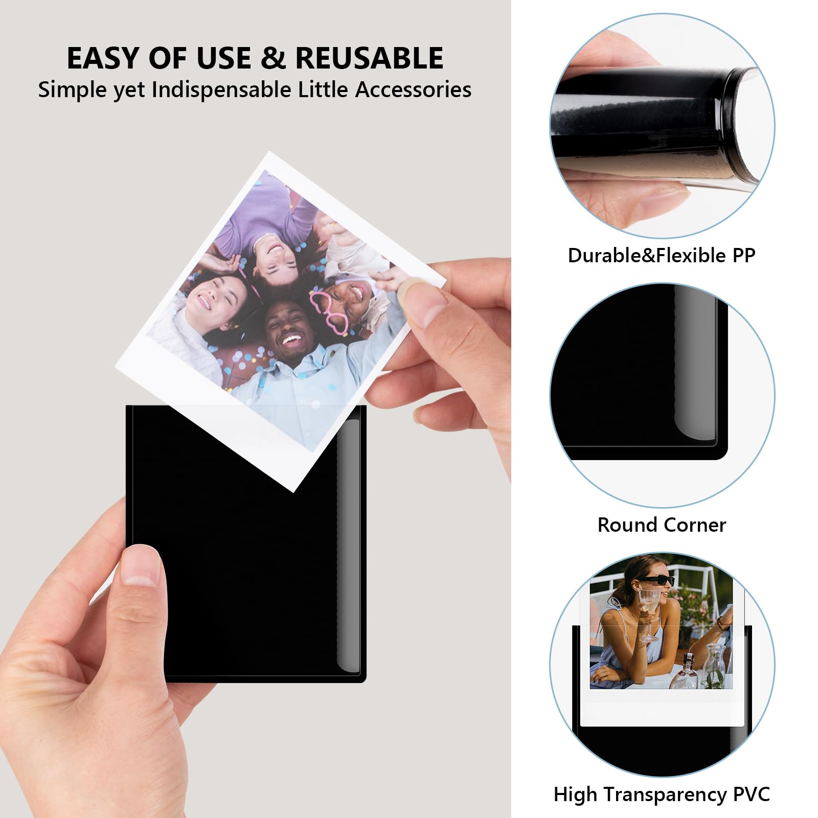 Amazon.com - HIYQIN 5 Pack Fridge Magnet Frame for Instax Square