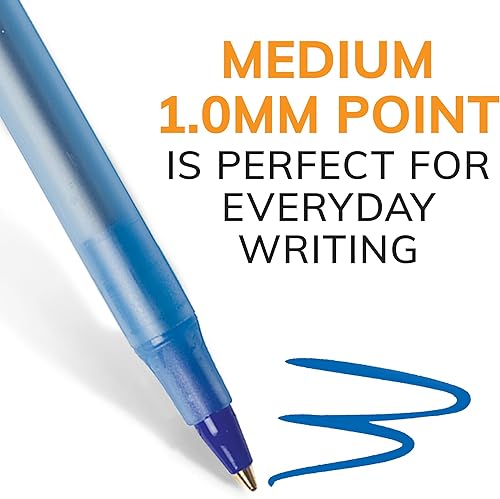 Vista 20 de BIC Round Stic Xtra Life - Bolígrafo redondo, punta mediana Negro