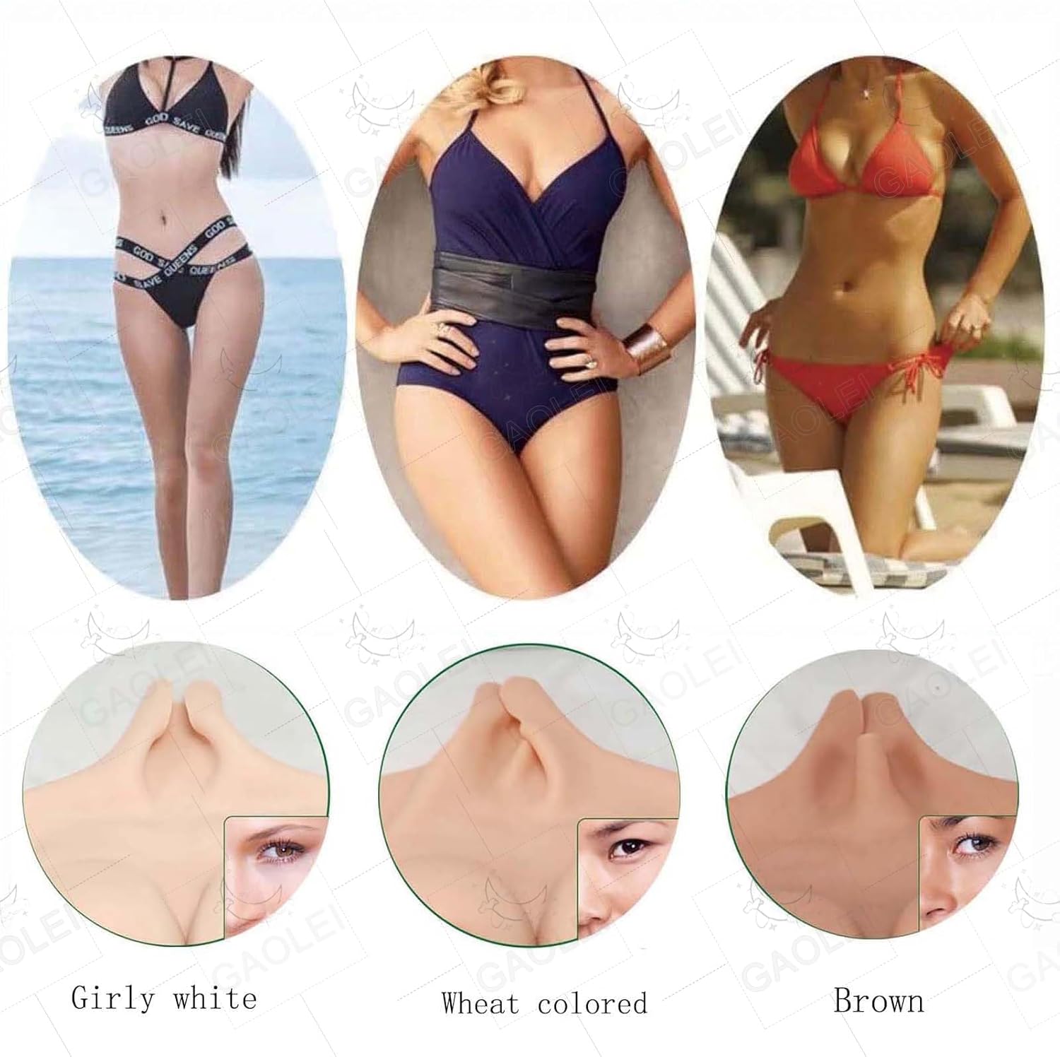 Silicone Fake Vagina Panties Hips Shaper Control Triangle Panty Men's Hiding Gaff Butt Lifter Enhancer for Cosplay