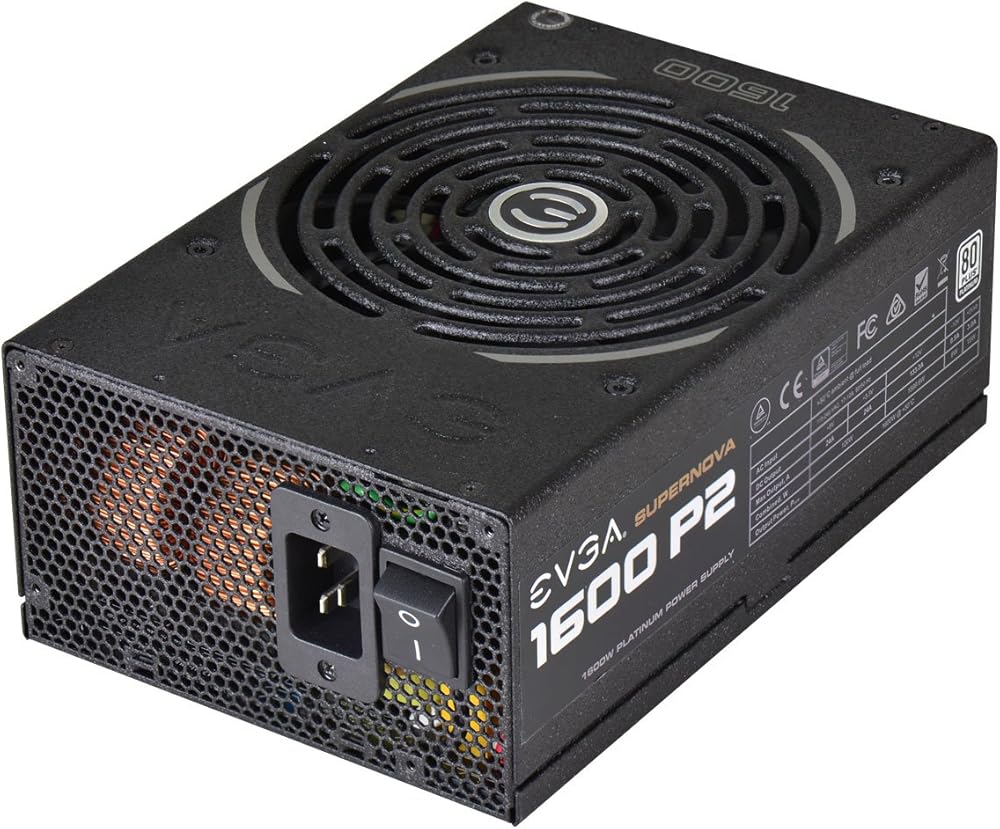 EVGA Supernova 1600 P2, 80+ Platinum Certified 1600W Fully Modular Power Supply with ECO Mode and SLI/Crossfire Ready thumbnail 4